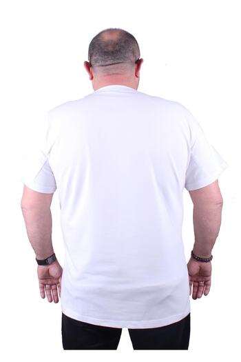 MocGrande Ανδρικό μπλουζάκι Lycra Basic Crew Neck 11160 Λευκό