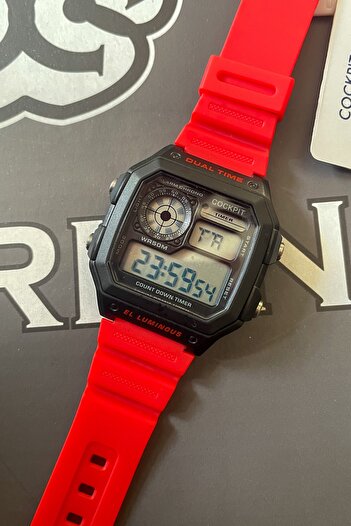 Cockpit Digital 5 Atm Waterproof (Suitable for Pool and Sea Use) Alarm+stopwatch+lighting Unisex Wristwatch