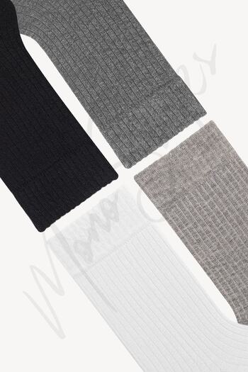 Mono Socks Fitilli Basic Soket Çorap