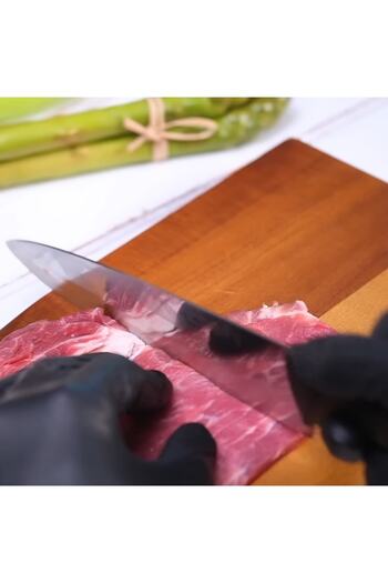 Chef's Brand Black Handle Kitchen Knife 27 Cm