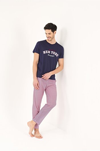 Yeni İnci Half Sleeve Men's Pajama Set Epj841
