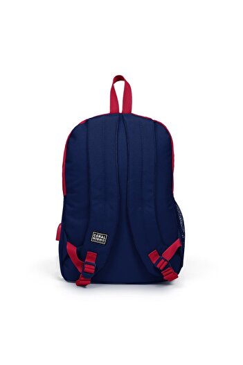 Coral High Sport Kırmızı Lacivert Dört Bölmeli Usb Şarjlı Kulaklık Çıkışlı Sırt Çantası 23447