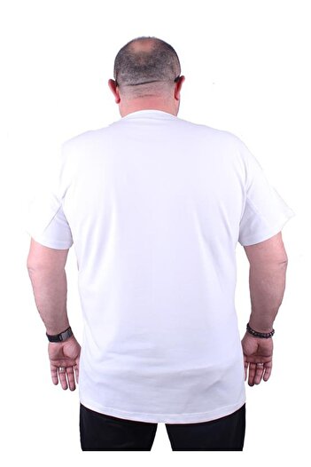 Starbattal Ανδρικό μπλουζάκι Lycra Basic Crew Neck 11160 Λευκό