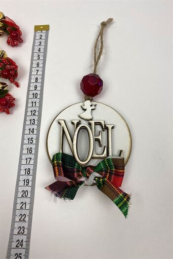GELD Новорічна ялинкова прикраса з написом «Noel» 5 штук – Новорічна прикраса