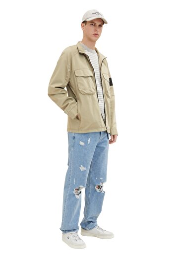 Tom Tailor Denim Men's Silver Olive Jacket