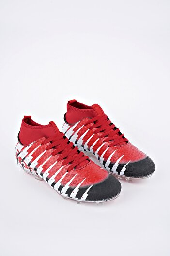 Freemax Κάλτσες Unisex Παπούτσια ποδοσφαίρου Crampon Μαύρο κόκκινο