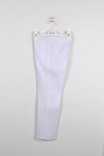 incity Boy's Ecru Linen Trousers