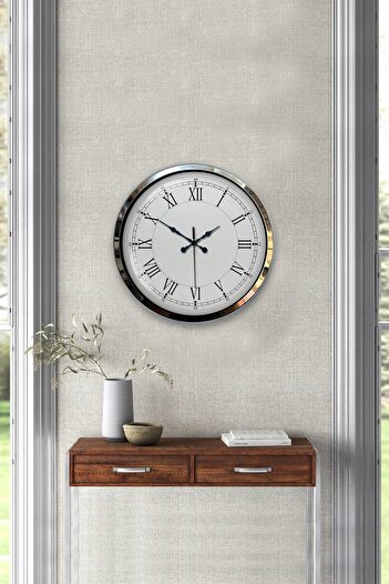 Kasva Concept Hediyelik 40 Cm Metal Romen Rakamlı Duvar Saati Modeli