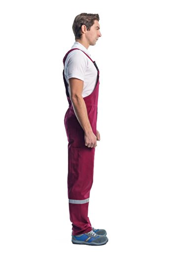 Şensel Reflective Gardener Jumpsuit, Burgundy -8E1915- Uniform