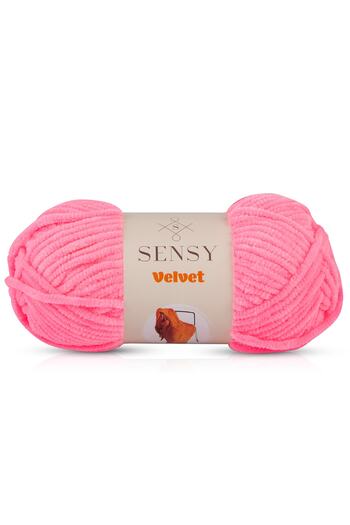SENSY Premium Velvet Velvet Thread Hand Knitting Thread Blanket Thread Sweater Thread Baby Blanket Thread Candy Pink