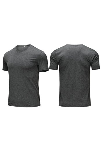 parypary Fitness Dry Touch - Κοντό αθλητικό μπλουζάκι με λαιμόκοψη V για τρέξιμο και όλες τις αθλητικές δραστηριότητες