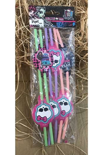 Deniz Party Store Monster High Plastic Straws Pack of 6