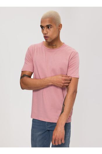 Lee Cooper Ανδρικό μπλουζάκι Crew Neck Salmon 232 Lcm 242061 Gael Salmon
