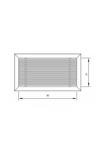 SOMINECO Alüminyum Siyah Lineer Şömine-klima-dolap Menfezi 40x15x5 Cm