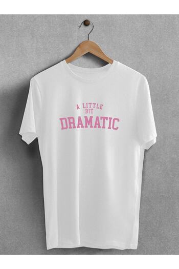 Pear Wear - A Little Bit Dramatic Printed Oversize Unisex Tshirt με στάμπα