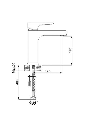 Newarc Aqua Sink Mixer - Black 941521b