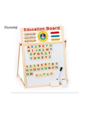 HAMAHA Çocuk Manyetik Yazı Tahtası Ahşap Eğitim Çocukları Matematik Öğre