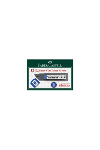 Faber Castell Faber-Castell Min Versatil - 2B Pen Tip, 60 Mm, 0.7 Mm, 24 Pieces, 127920   (12 Tubes)