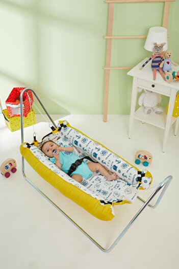 Svava Portatif Bebek Hamak Beşik (Sarı)