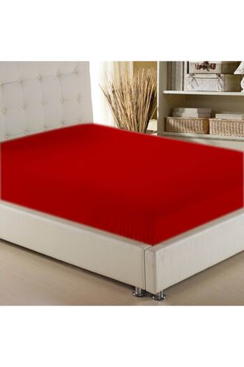 güllüce ev tekstil ürünleri Fitted Sheet Red