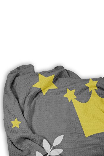 Bebişim Halı Star Patterned Single Pique with Pillowcase