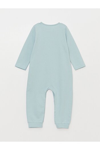 LC Waikiki Printed long Sleeve Crew Neck Jumpsuit for Baby Boy