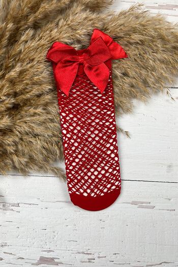 ADABEBEK Girl's 3-Piece Fishnet Socks
