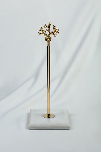 MERALP Marble Roll Paper Towel Holder Gold, Metal Profile Rod