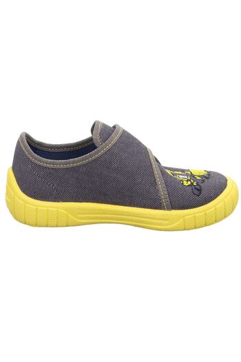 Superfit Bill - Grey/yellow Velcro Home and Nursery Shoes