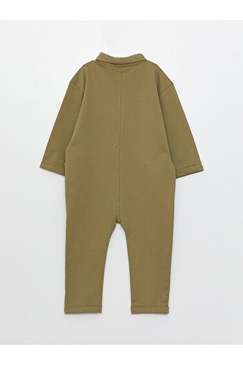 LC Waikiki Shirt Collar Long Sleeve Basic Baby Boy Salopet
