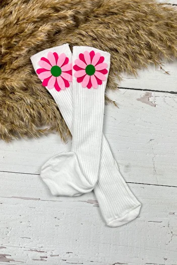 ADABEBEK Baby Girl Floral Knee Socks