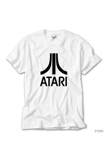 Z zepplin Atari Logo White T-Shirt
