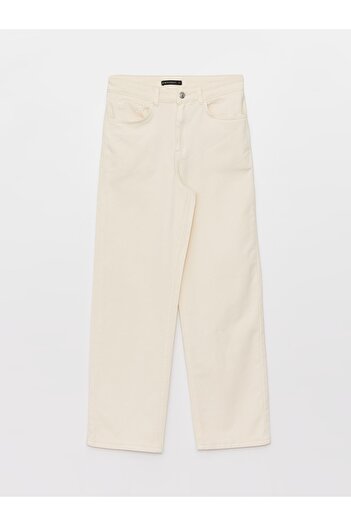 LC Waikiki Standart Fit Düz Gabardin Kadın Pantolon