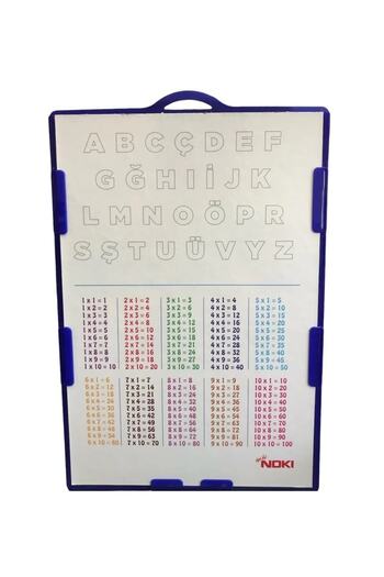 Noki 10 Adet Çift Taraflı 17x25 Cm Yazı Tahtası + Kalemi Karışık Renk