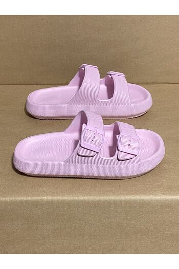 Calx Γυναικείες παιδικές παντόφλες Eva Unisex με διπλή πόρπη