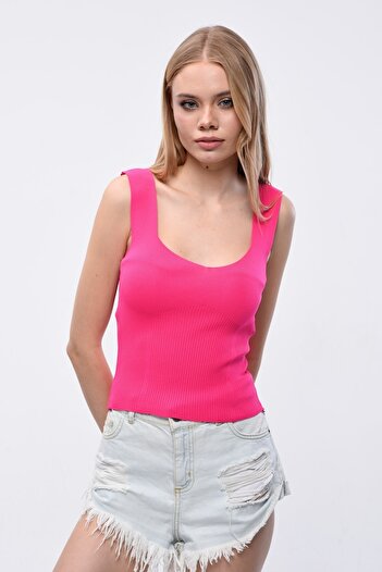 MA ananas Women's Fuchsia Knitwear Undershirt