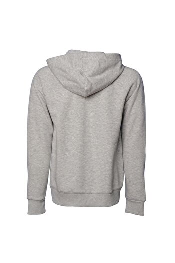 hummel 921739-2006 Hummel Hmlwesley Zıp Hoodıe Erkek Sweat GREY MELANGE