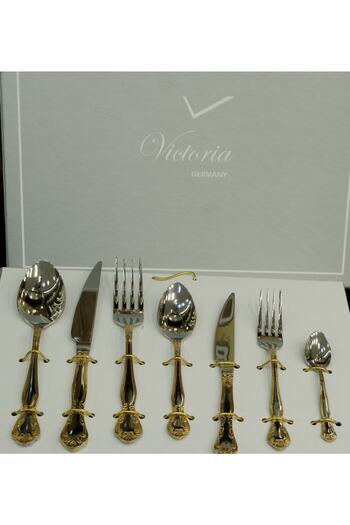 Victoria Poseidon 12 Kişilik 84 Parça Paslanmaz Çatal Bıçak Takımı