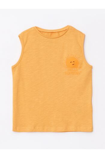 LC Waikiki Crew Neck Printed Cotton Baby Boy T-Shirt