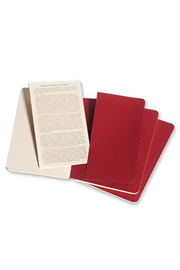 Moleskine Cahier Pocket 3'lü Çizgili Not Defter, 9x14cm