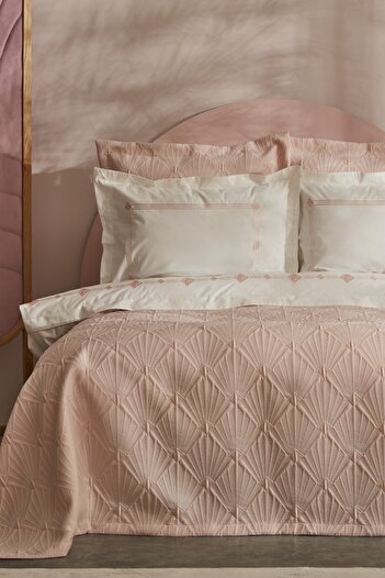 Karaca Home Diamond Double Duet Set Salmon