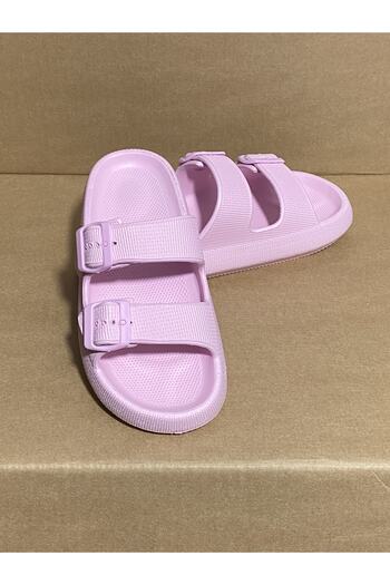 Calx Γυναικείες παιδικές παντόφλες Eva Unisex με διπλή πόρπη