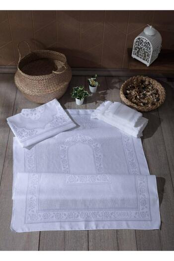 mihriban 4-Piece Etamin Towel - Bundle - Prayer Rug Set