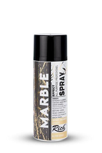Rich Sprey Boya 200ml Mermer Efekti Altın / 11373