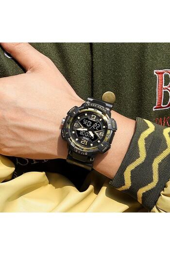 SMAEL 8076 Syh Digital and Analog Men's Wristwatch