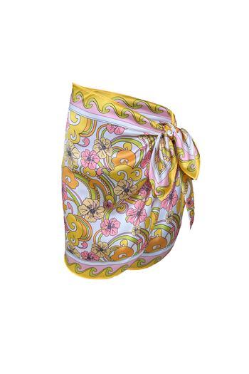 Bolder Hailey Yellow Ethnic Short Pareo