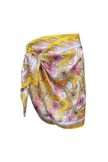 Bolder Hailey Yellow Ethnic Short Pareo