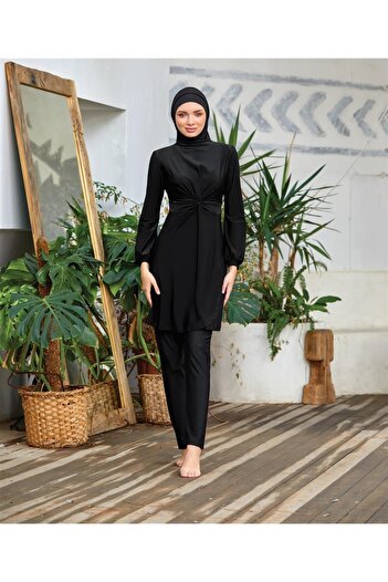 Adasea 4464 Lycra Γυναικείο μακρυμάνικο Hijab μαγιό