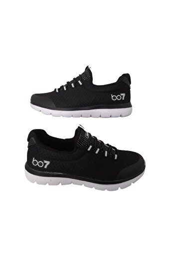 Best Of Bestof Μαύρο-άσπρο ελαστικά ελαφριά Unisex παπούτσια για περπάτημα casual
