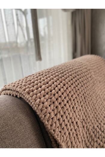 Alize Hand Knitted Blanket